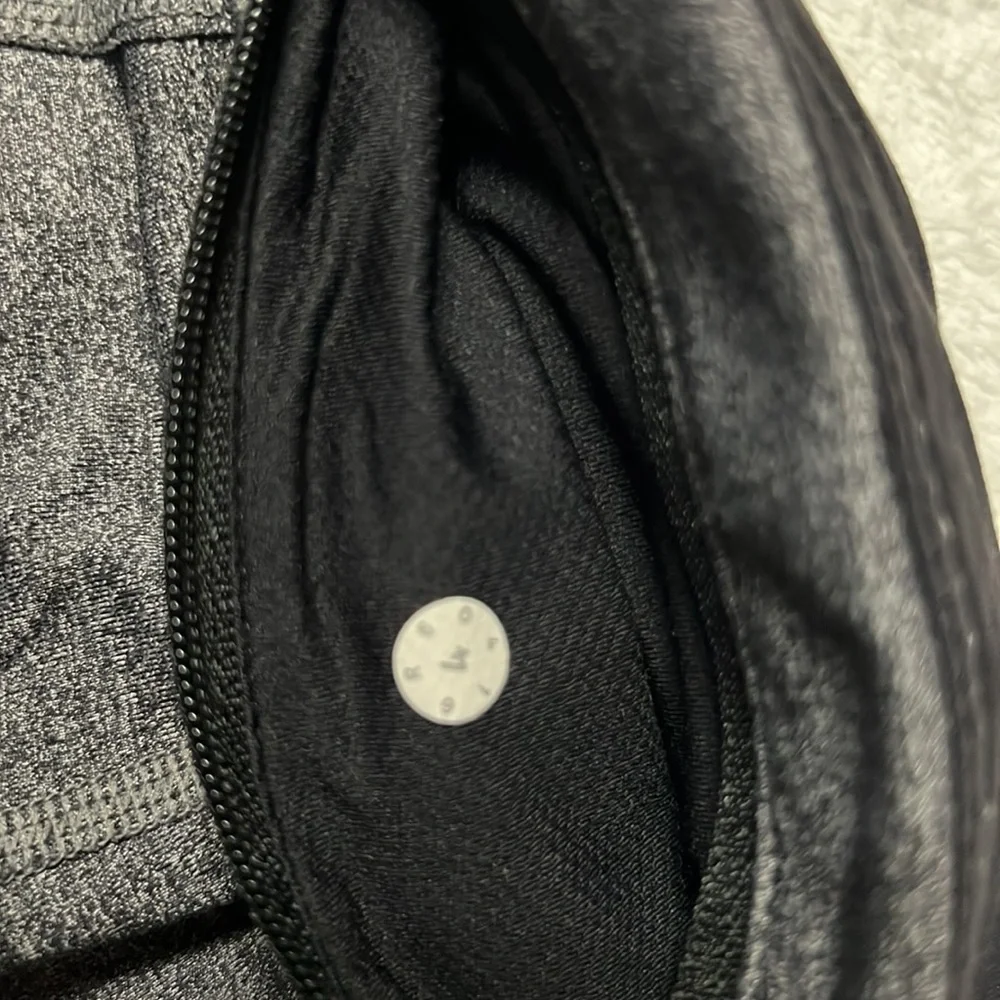Grey and black Lululemon Capris